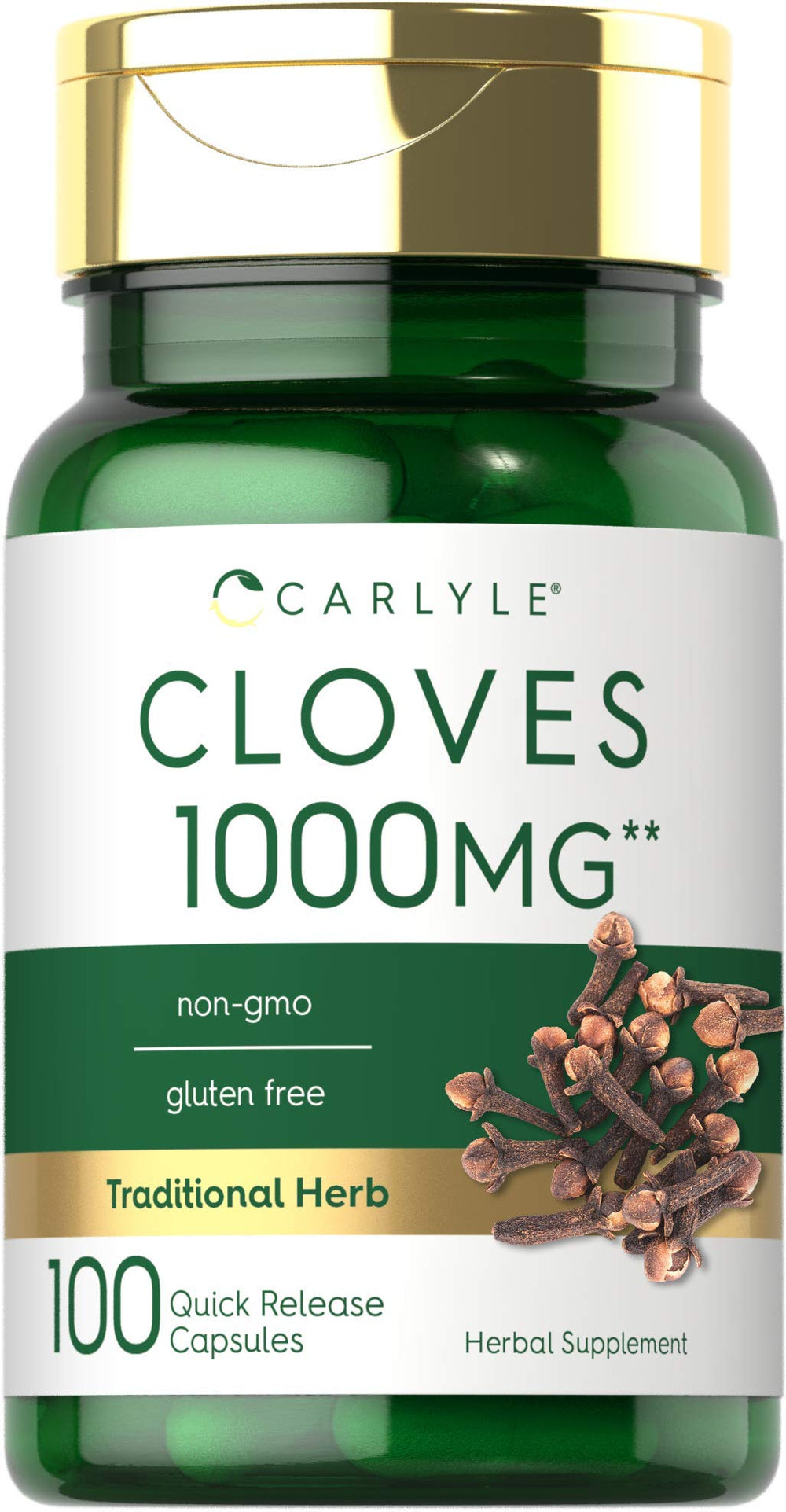 Carlyle Cloves Supplement bottle front showing capsules for daily wellness
