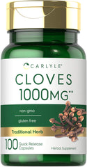 Carlyle Cloves Supplement bottle front showing capsules for daily wellness