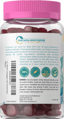 Carlyle Collagen Gummies jar closeup showing chewy texture and berry scent