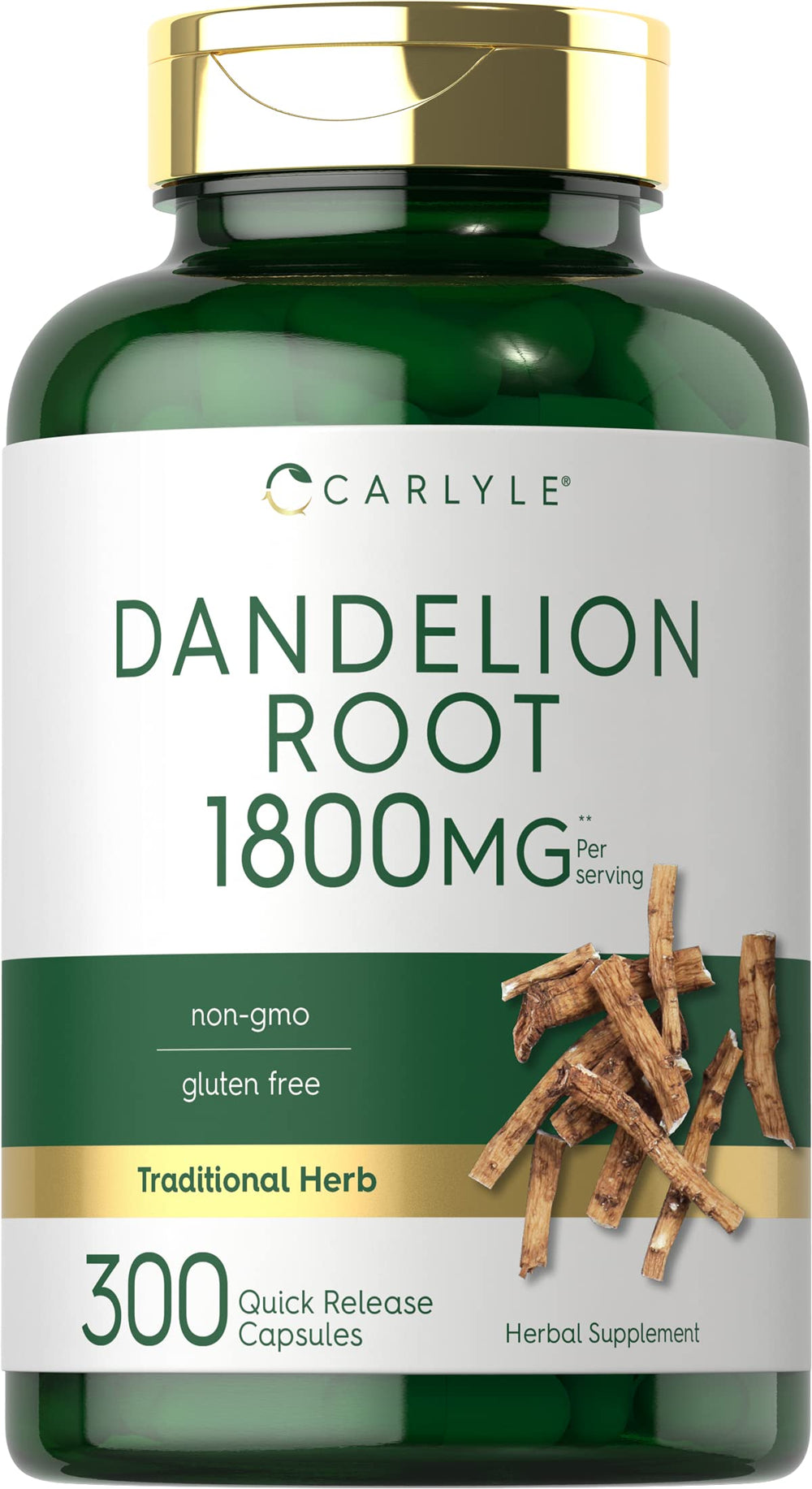 Carlyle Dandelion Root Extract bottle front for daily wellness routine