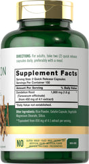 Carlyle Dandelion Root Extract bottle side showing dosage and features