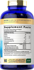 Close-up of Carlyle fish oil softgels highlighting lemon flavor