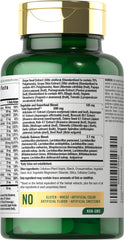 Carlyle label detail highlights 20+ fruits and vegetables