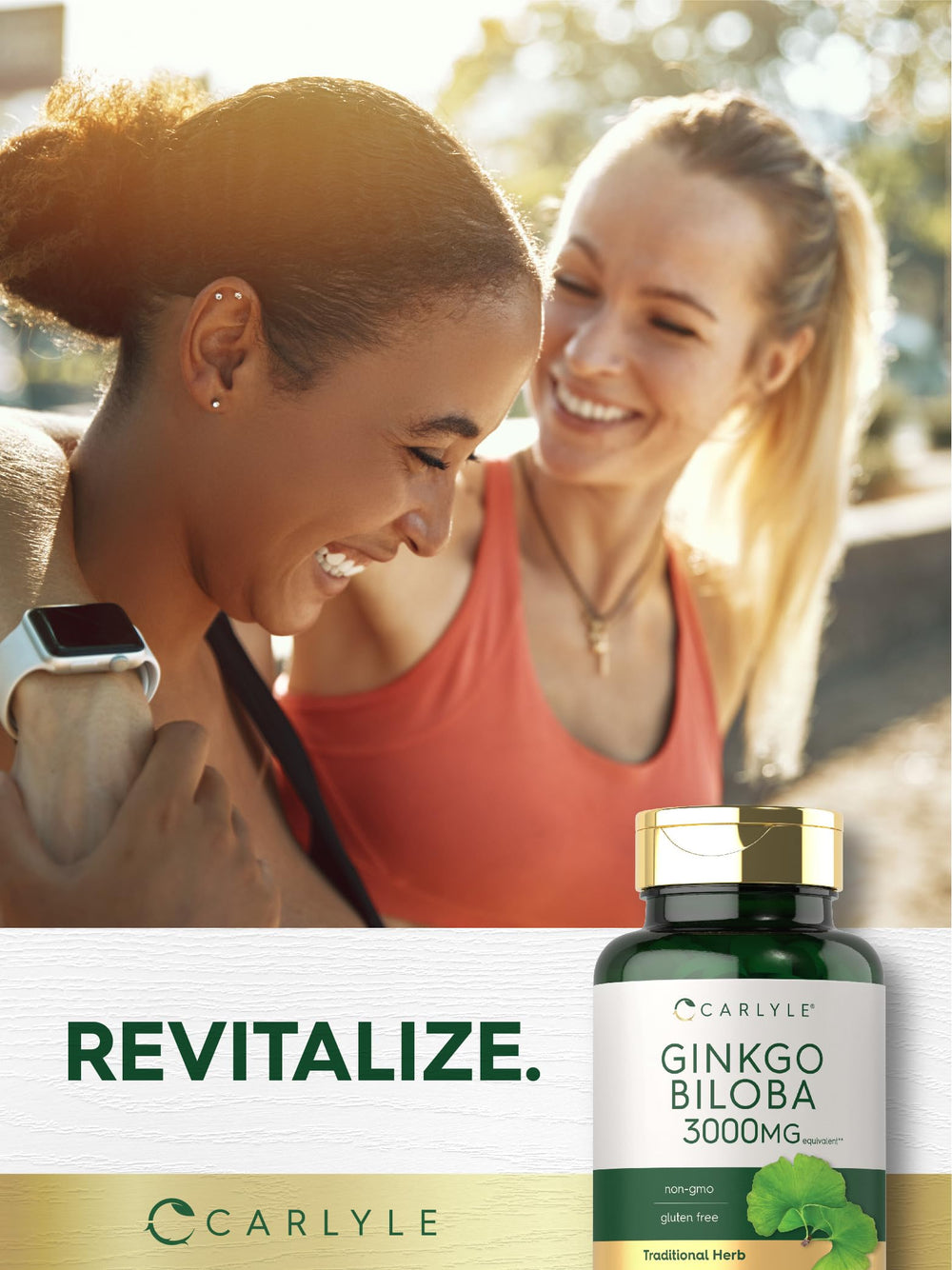 Carlyle Ginkgo Biloba bottle seal suggests laboratory-tested quality