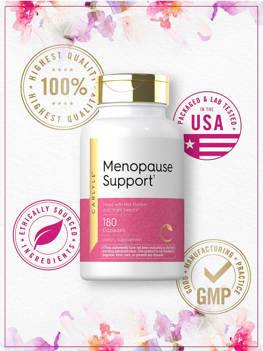 Carlyle gluten-free non-GMO formula label emphasizing clean ingredients