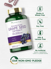 Grape Seed Extract bottle on shelf illustrating convenient daily supplementation routine