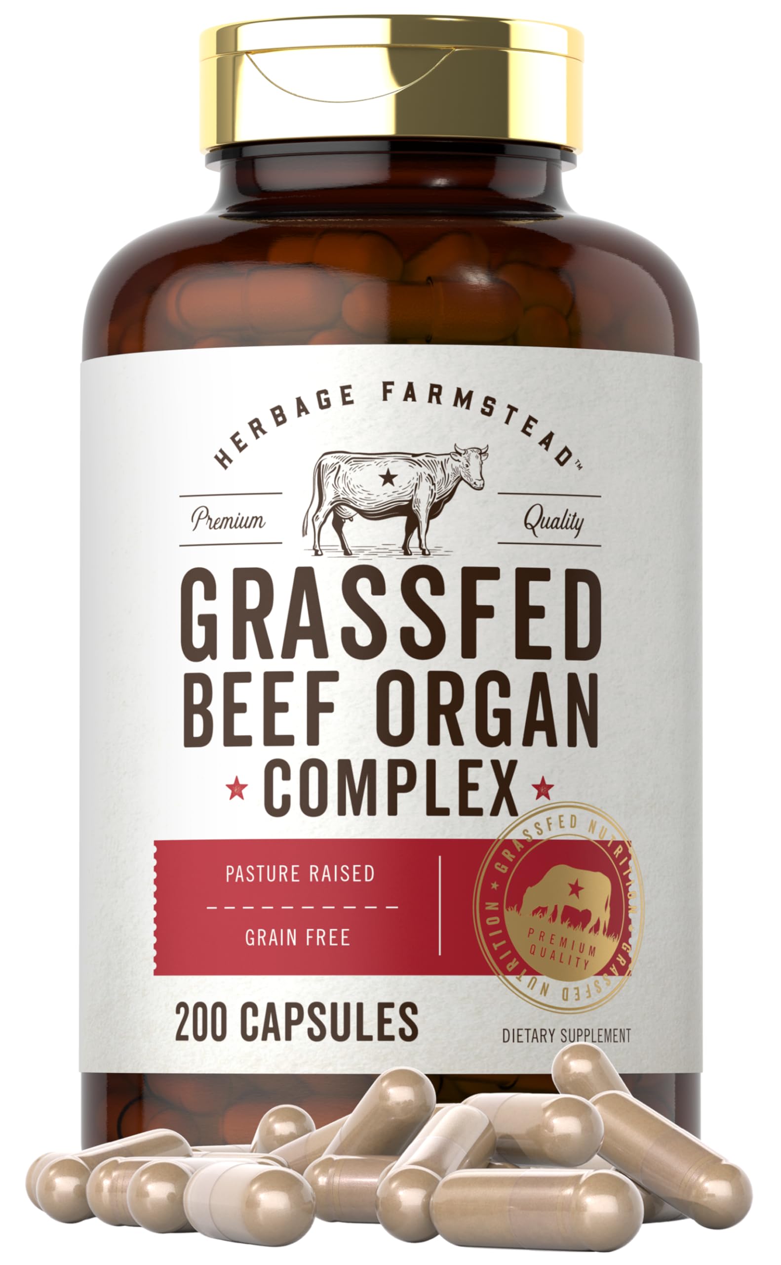 Carlyle Grass-Fed Beef Organ Complex bottle front, ideal for daily use