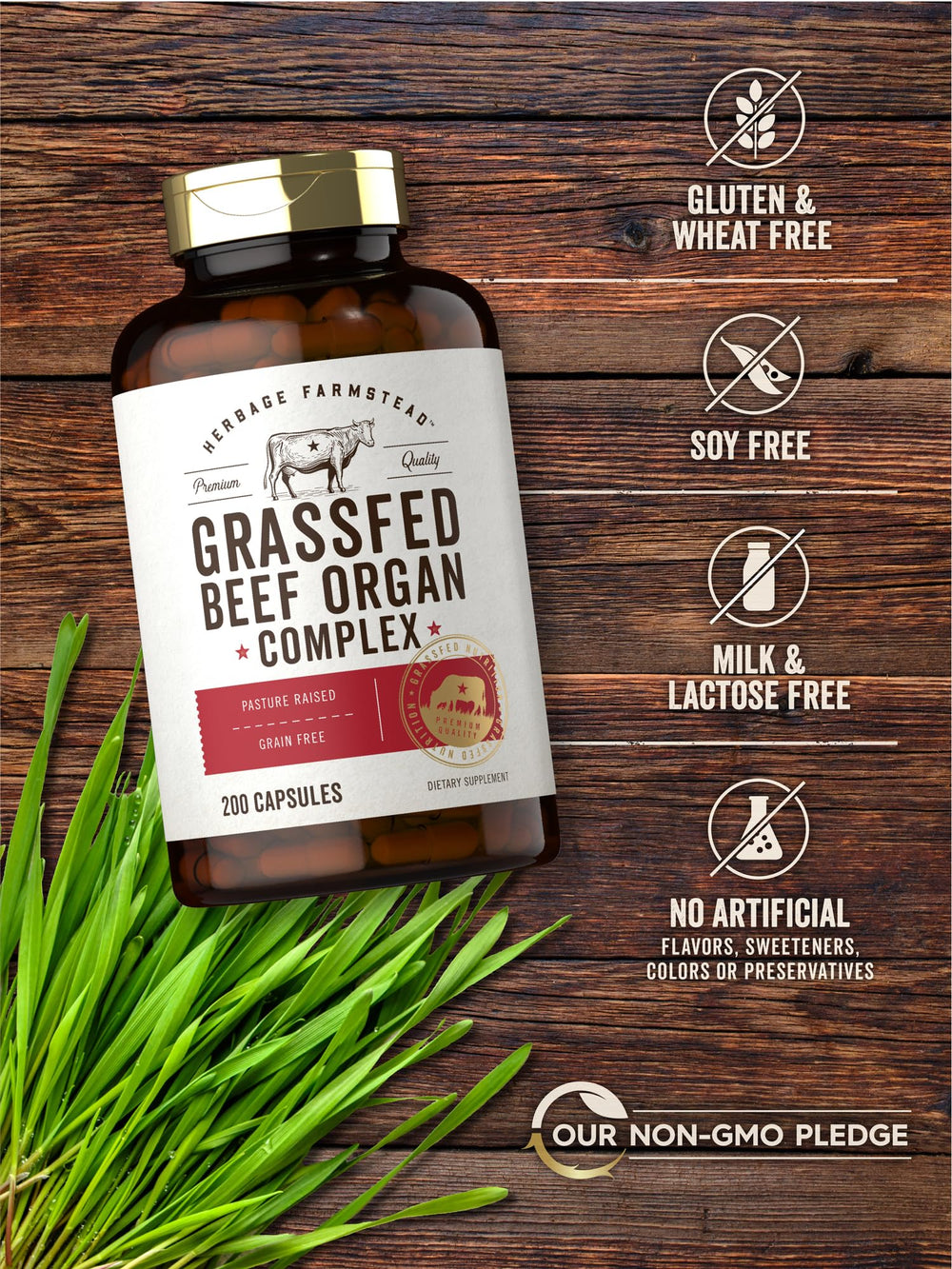 Carlyle Grass-Fed Beef Organ Complex desiccated kidney highlight for dietary variety