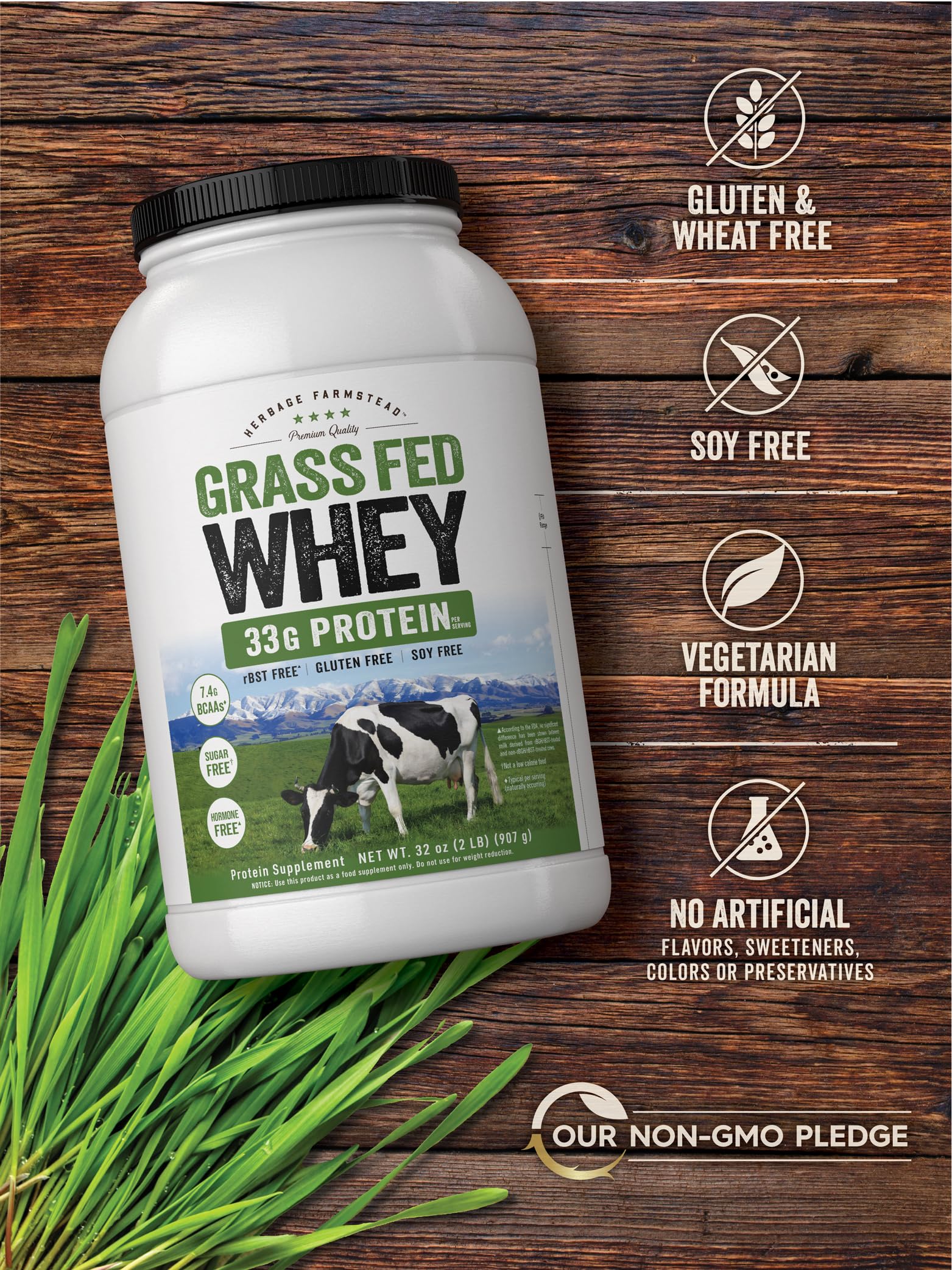 Carlyle Grass Fed Whey Protein in a bowl ready for smoothies or yogurt mix-ins.