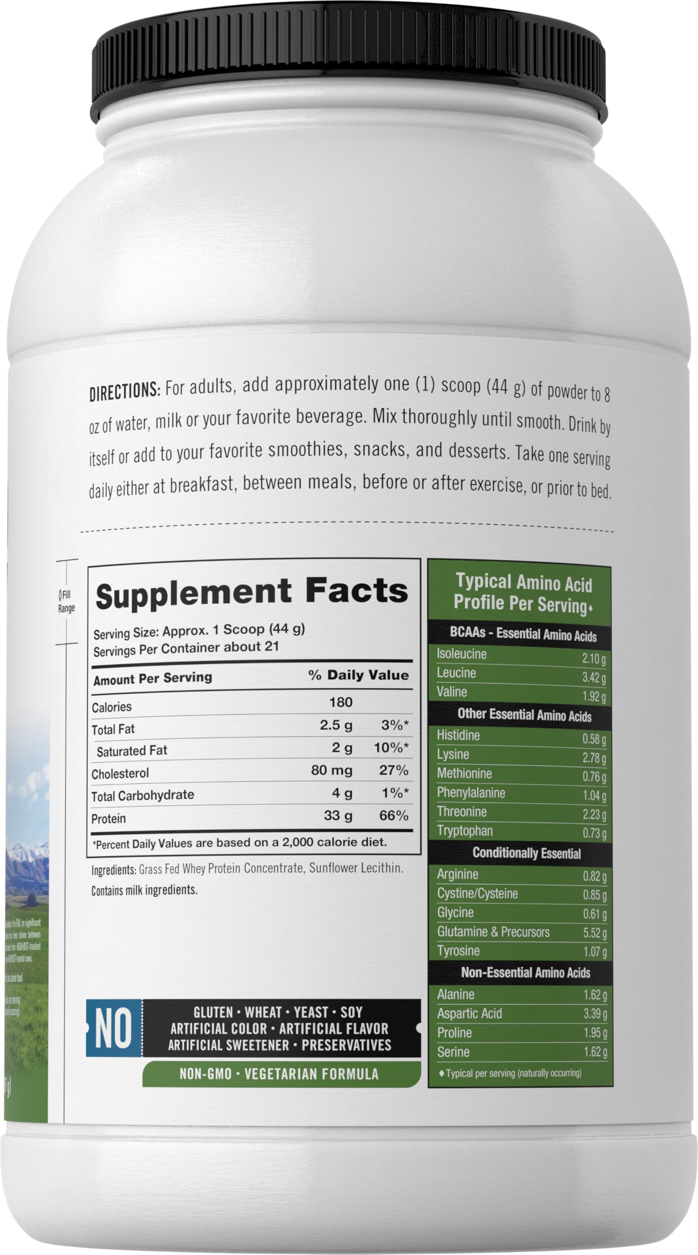 Carlyle Grass Fed Whey Protein shake being prepared for a quick, convenient meal.