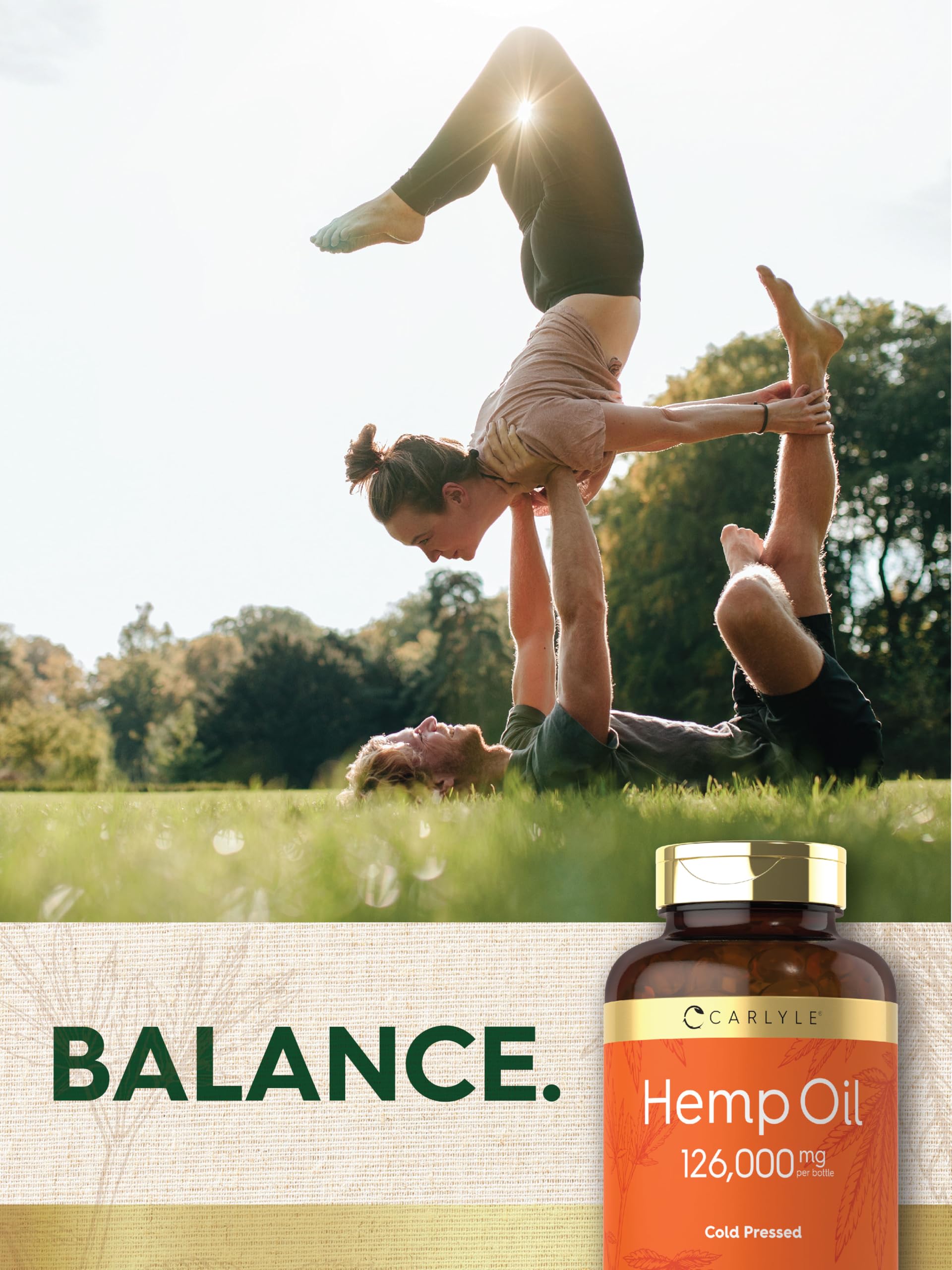 Carlyle hemp oil capsules nutrition label close look
