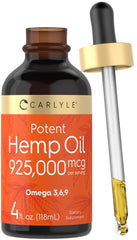 Carlyle Hemp Seed Oil bottle highlighting omega-rich formula for daily wellness