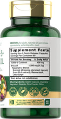 Close-up of Carlyle Indole-3-Carbinol ingredients label