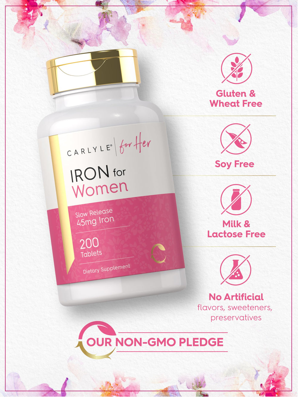 Carlyle product box and bottle signaling trusted quality and guarantee.