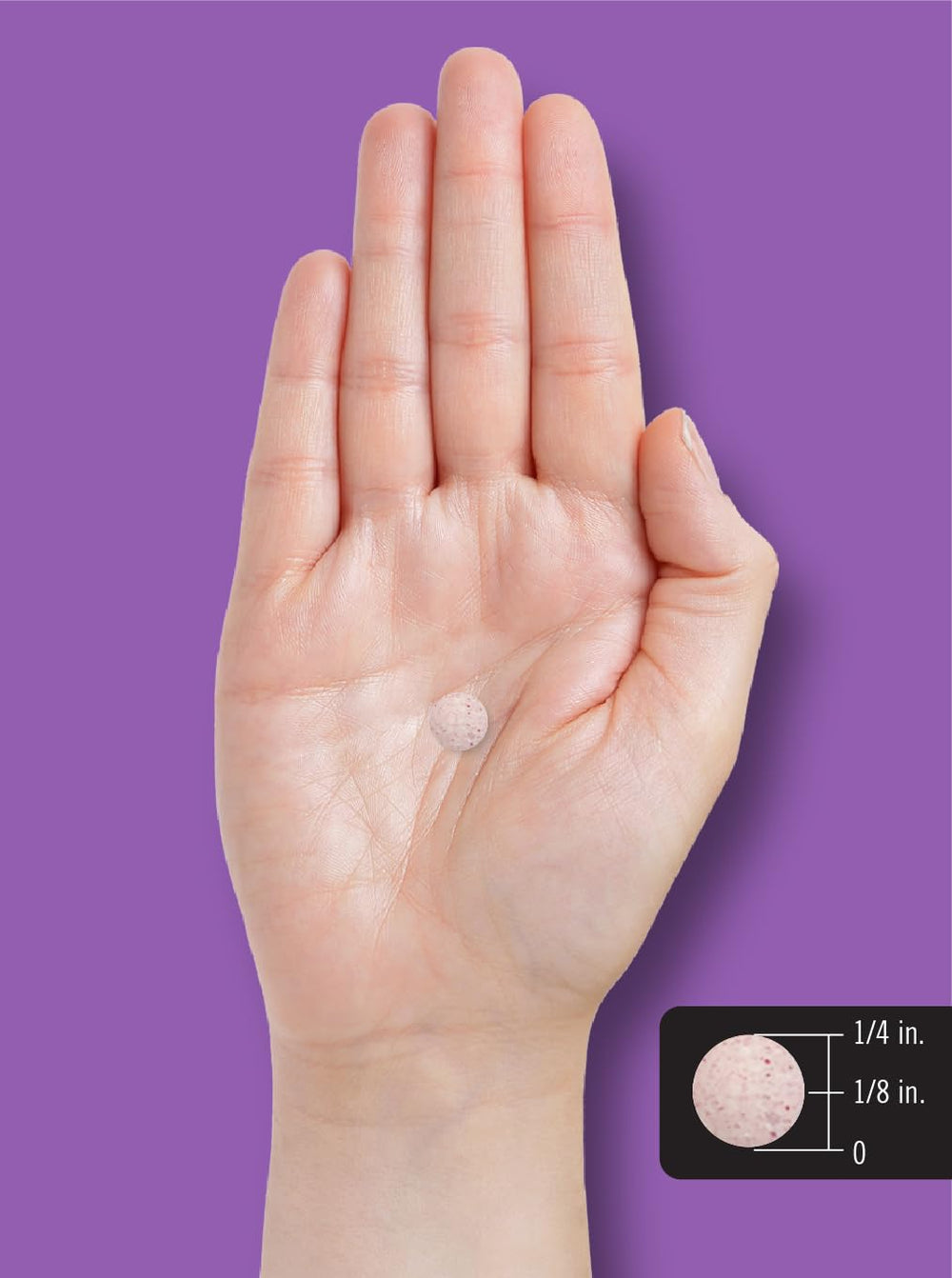 Vibrant fruit flavor image beside Carlyle Kids Melatonin chewables