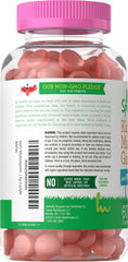 Carlyle Kids Multivitamin Gummies bottle highlights vegetarian, non-GMO formula