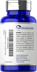 Carlyle L-Methylfolate label detail showing 5-MTHF formula.