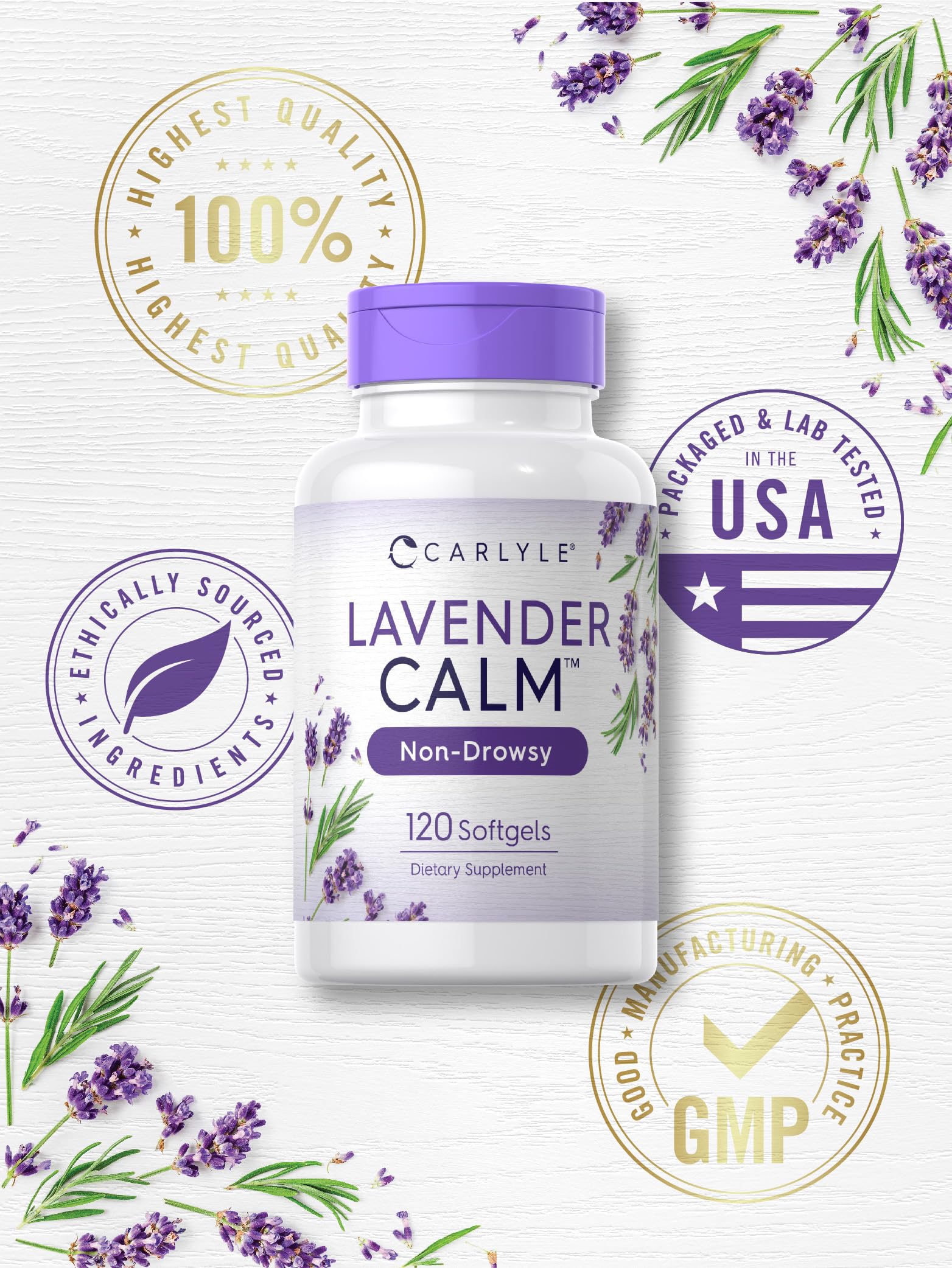 Label close-up shows Non-GMO and Gluten Free claims.