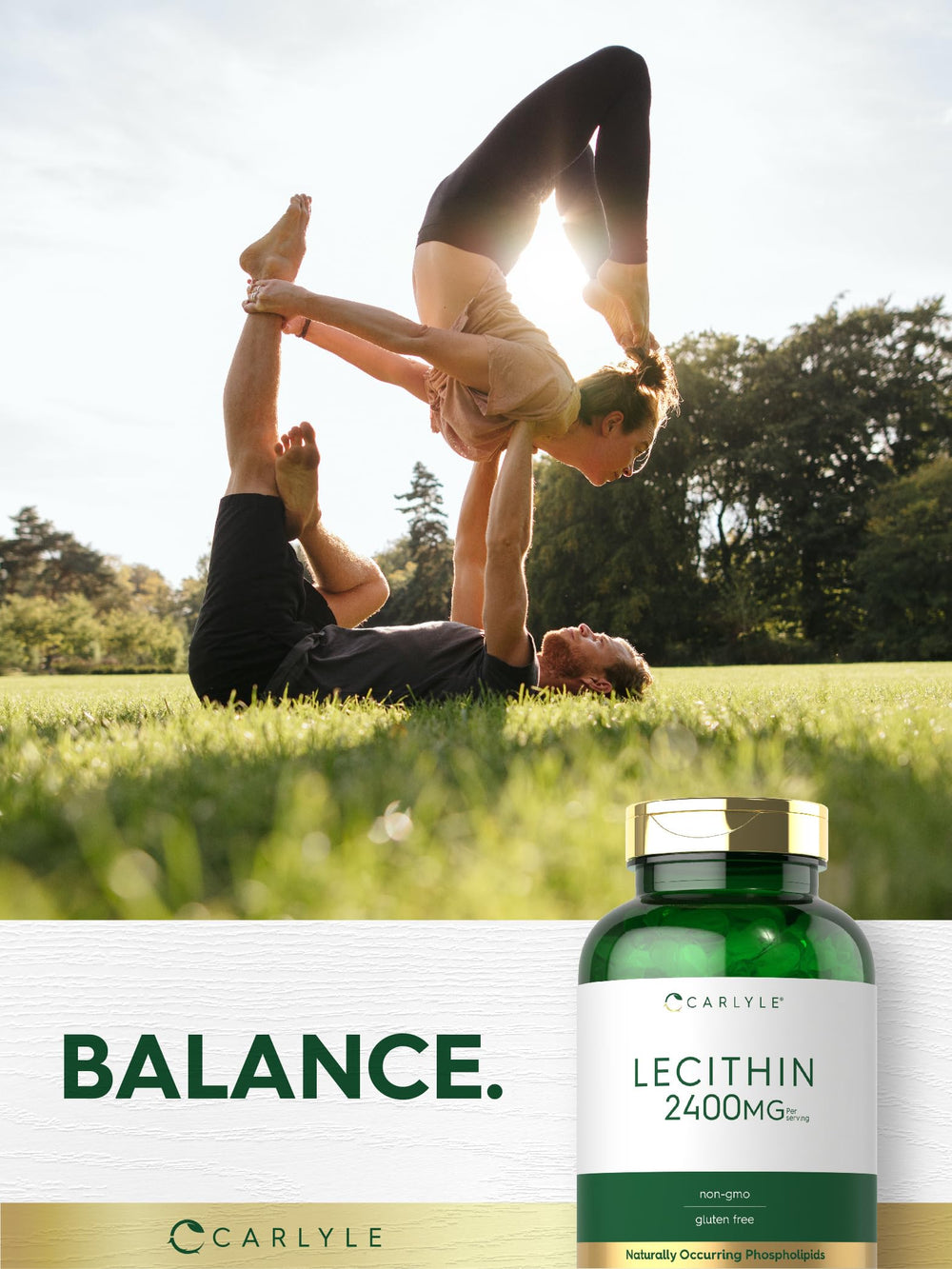 Nutrition panel shows 2400 mg per serving on Carlyle Lecithin