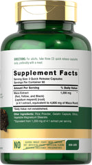 Carlyle Maca Root Capsules packaging highlights premium, gluten-free, non-GMO formulation.