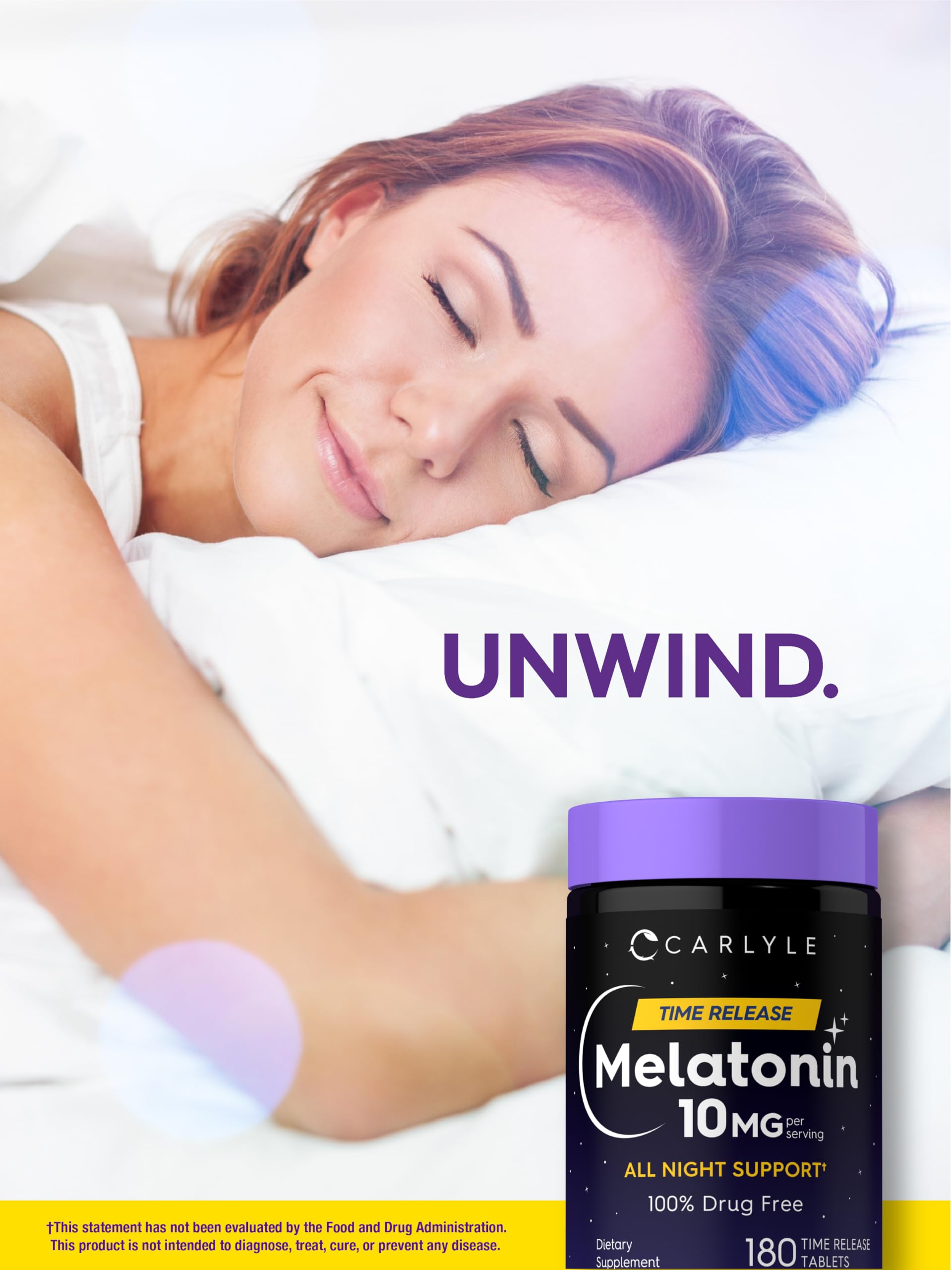 Carlyle Melatonin 10mg packaging inside box conveys premium quality