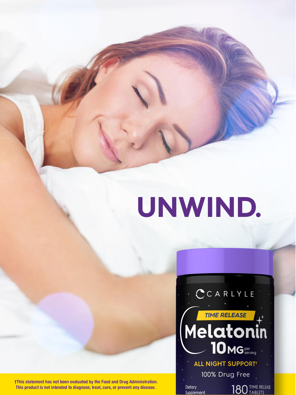 Carlyle Melatonin 10mg packaging inside box conveys premium quality