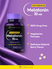 Carlyle Melatonin vegetarian gluten-free formula.