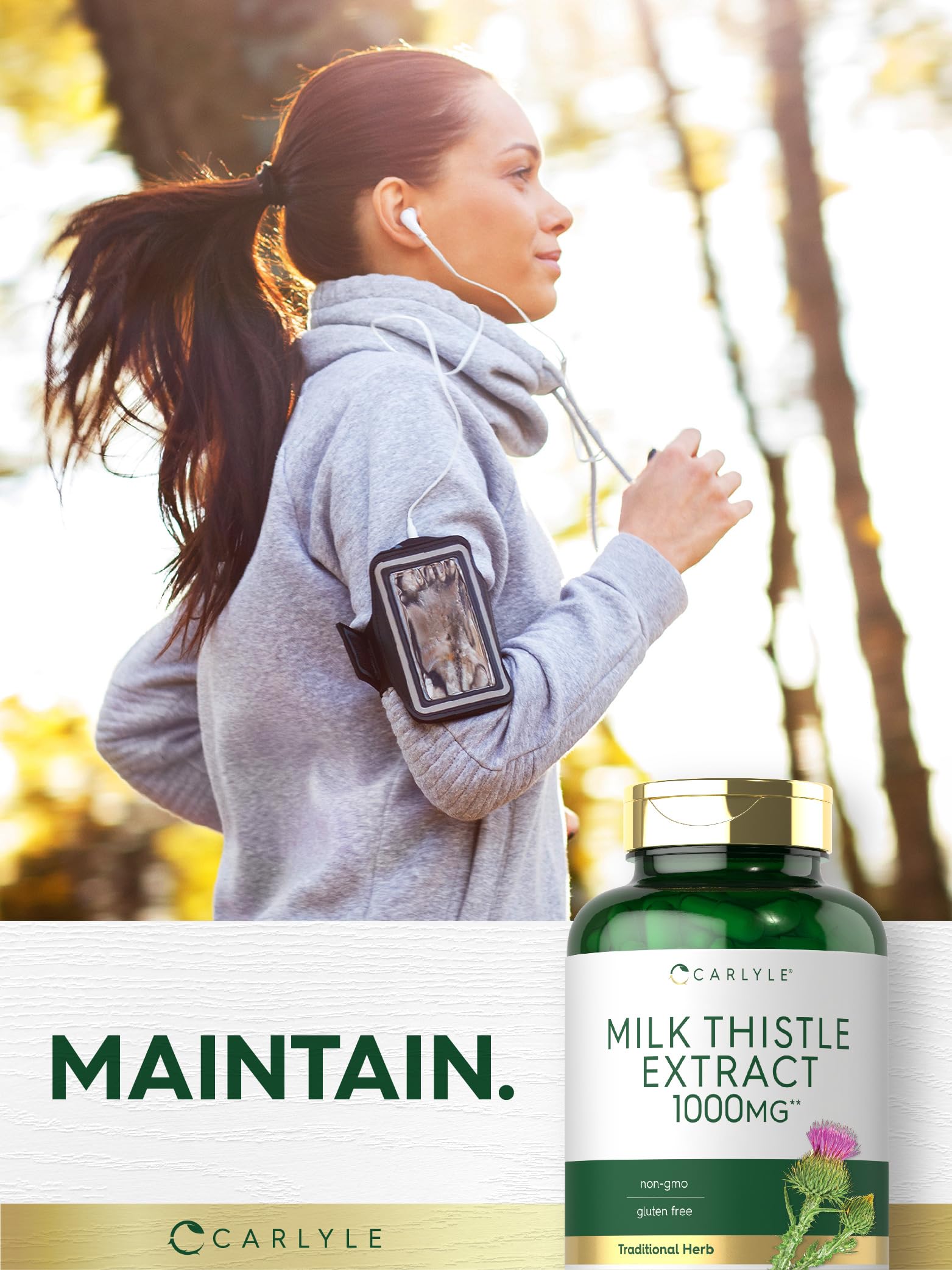 Effortless daily dose with Carlyle Milk Thistle.