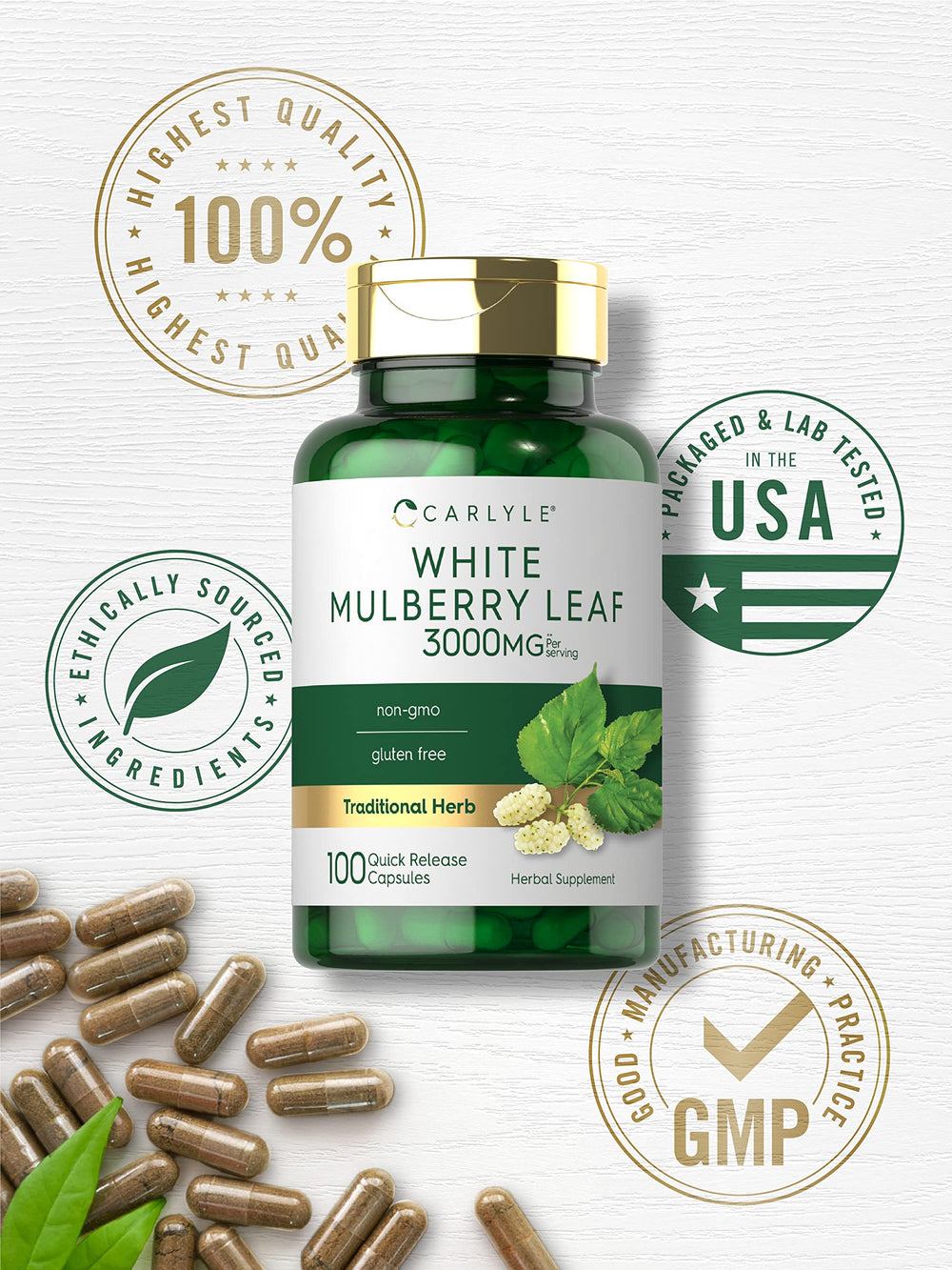 Carlyle Mulberry Leaf Extract non-GMO confirmation supports ingredient transparency.