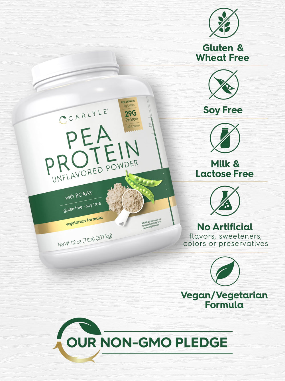 Carlyle Pea Protein Powder baking use demonstrates versatile ingredient.