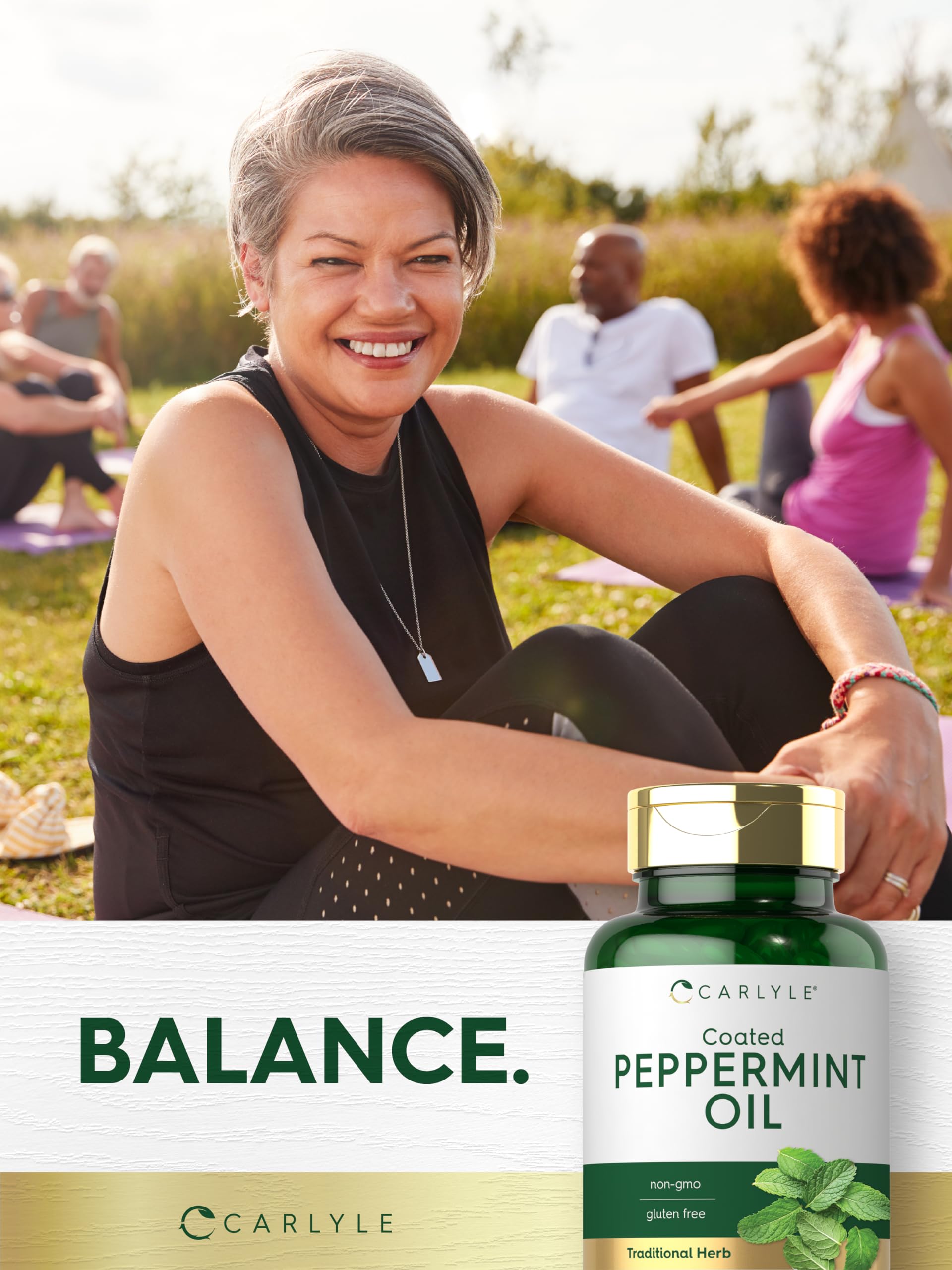 Carlyle Peppermint Oil Capsules for daily use on the go.