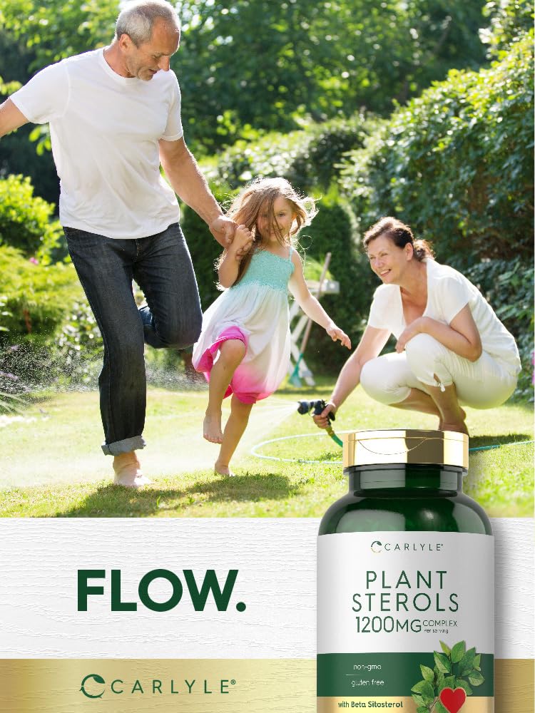 Carlyle Plant Sterols daily-use bottle shot invites easy incorporation into routines.