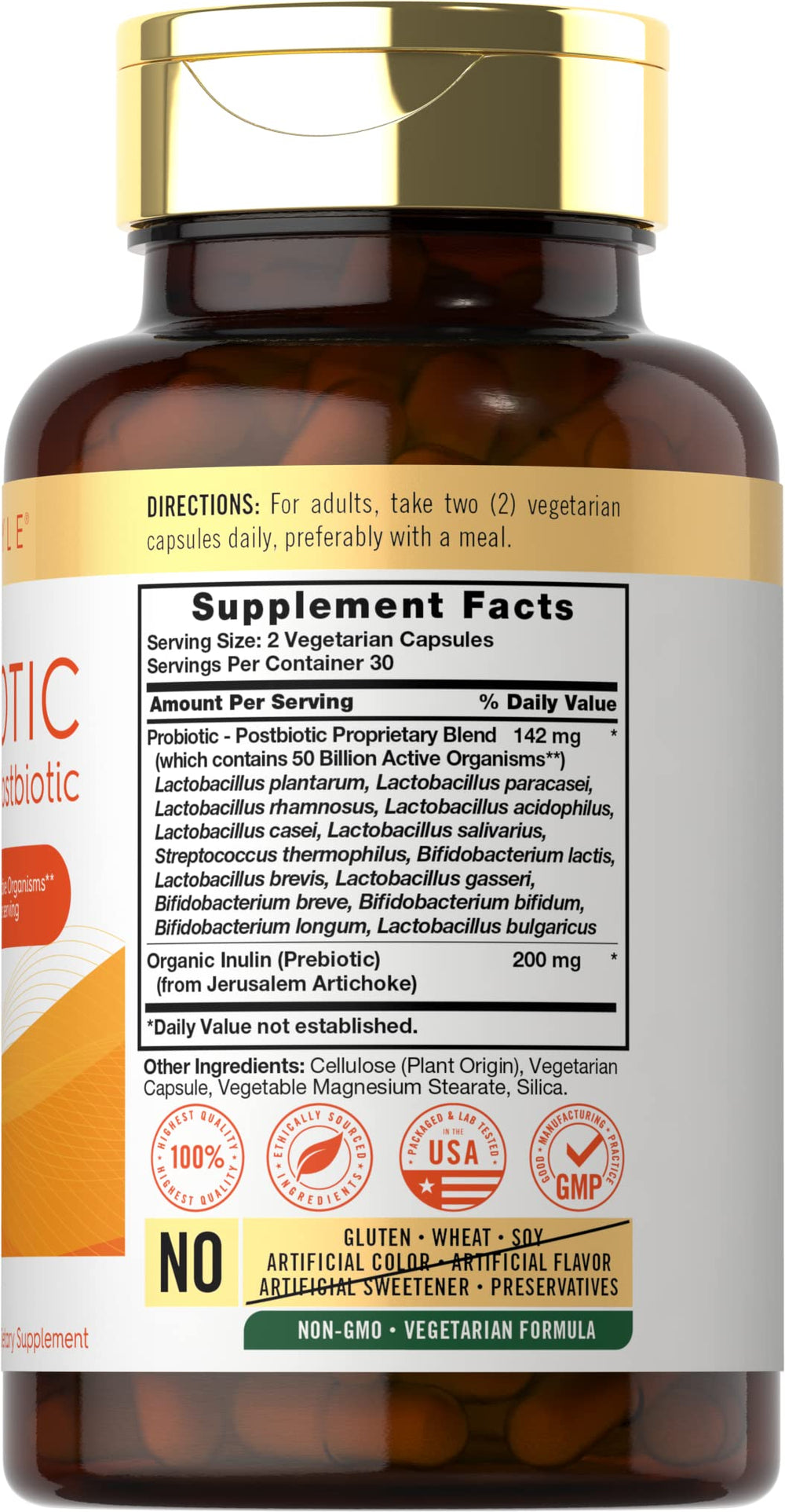 Carlyle Probiotic capsules laid out for daily use