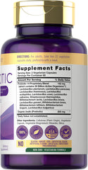 Carlyle Probiotics bottle pour demonstrates easy daily serving for digestive comfort.