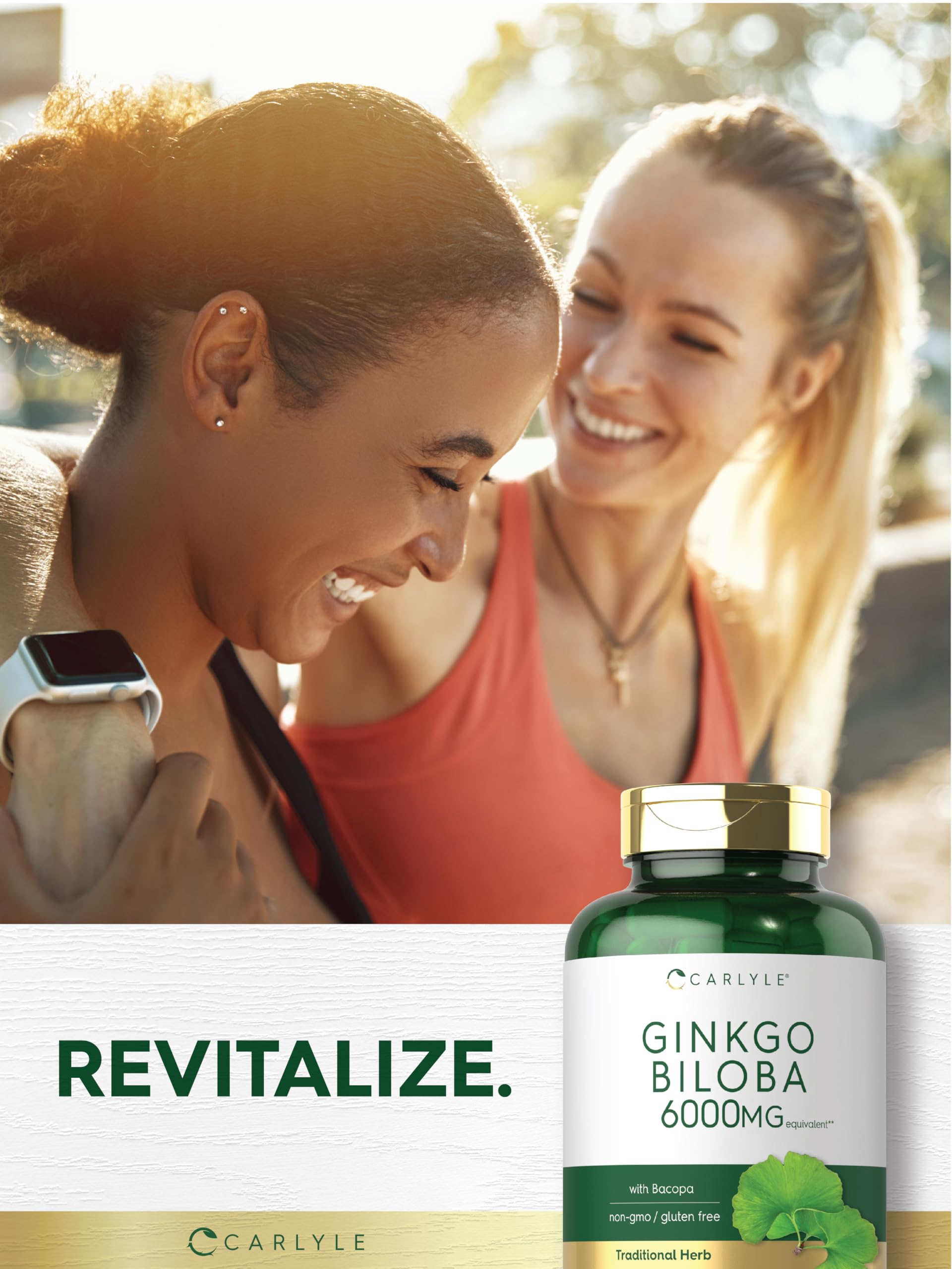 Carlyle product pack on shelf reflects premium wellness branding.