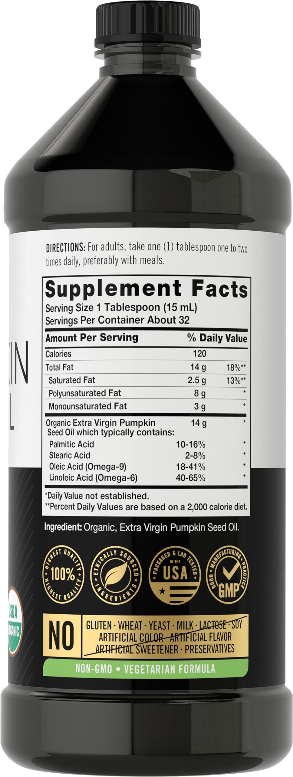 Carlyle Pumpkin Seed Oil pour demonstrates versatile use for skin and hair care.