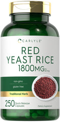 Carlyle Red Yeast Rice bottle front view highlights quality and reliability.