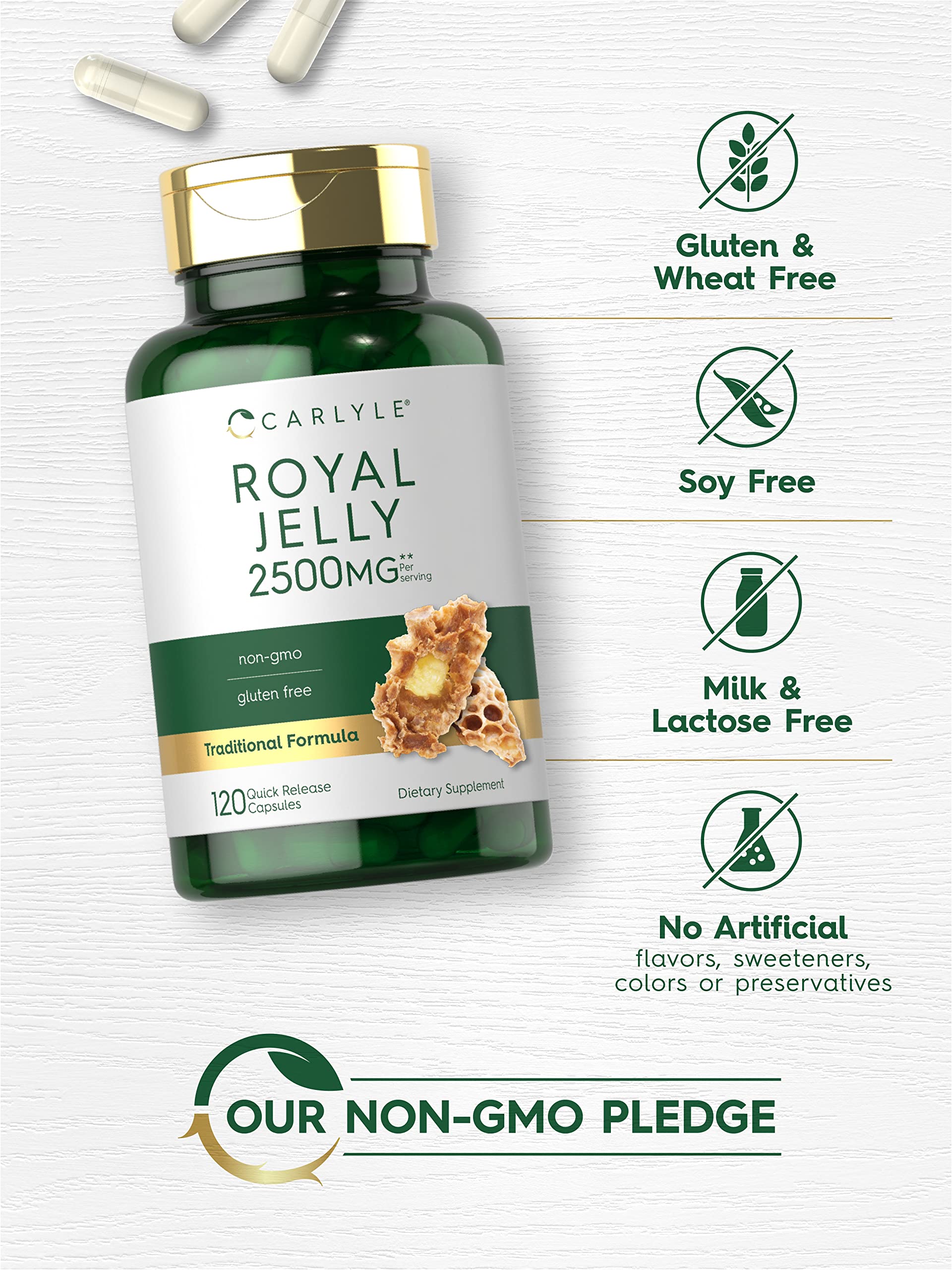 Carlyle 120-count bottle promises long-lasting supplementation