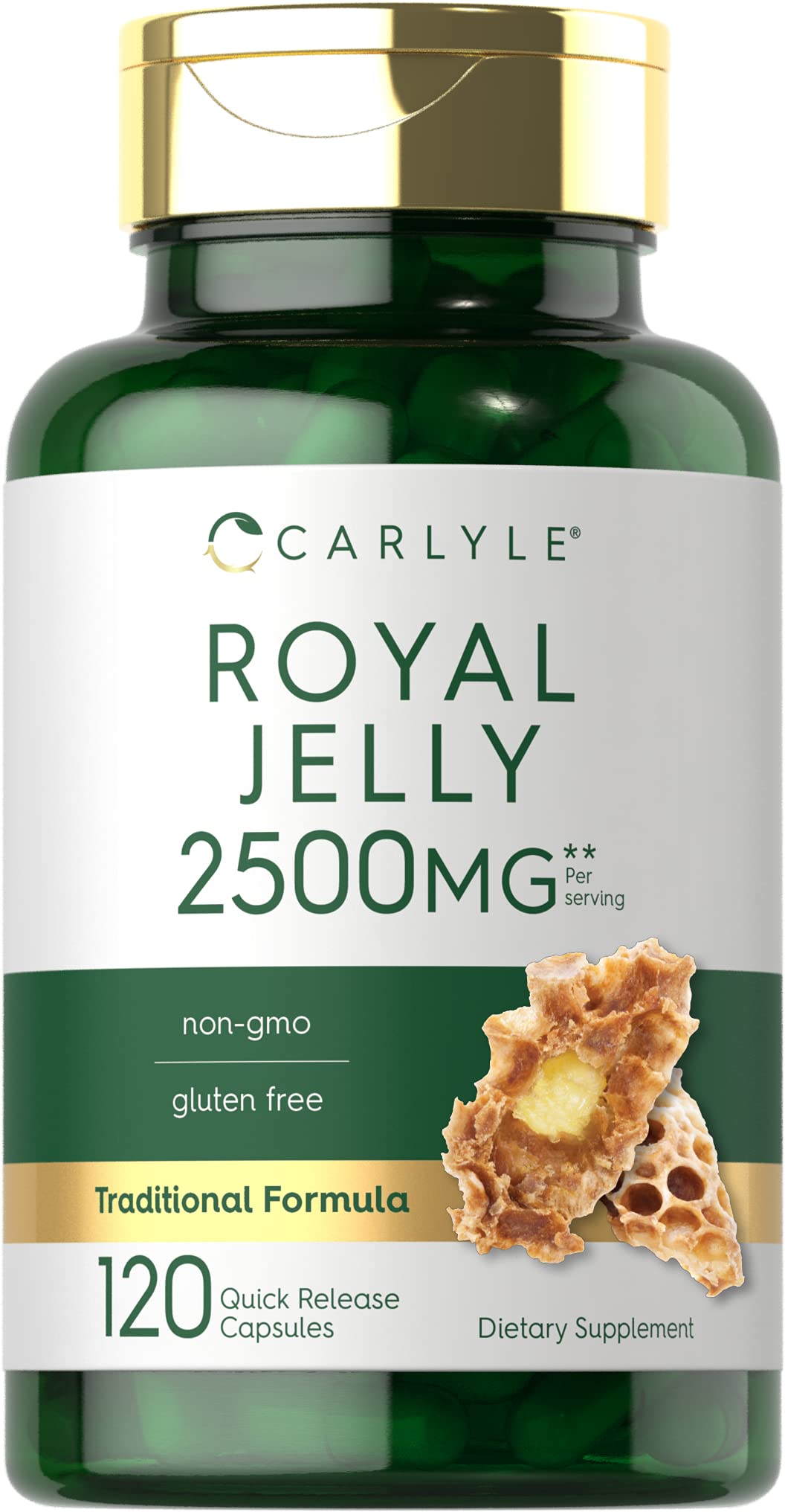 Carlyle Royal Jelly capsule bottle front for daily wellness routine