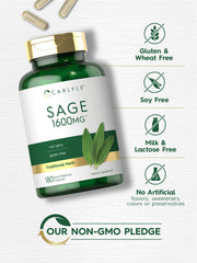 Carlyle Sage Supplement leaf extract label close-up