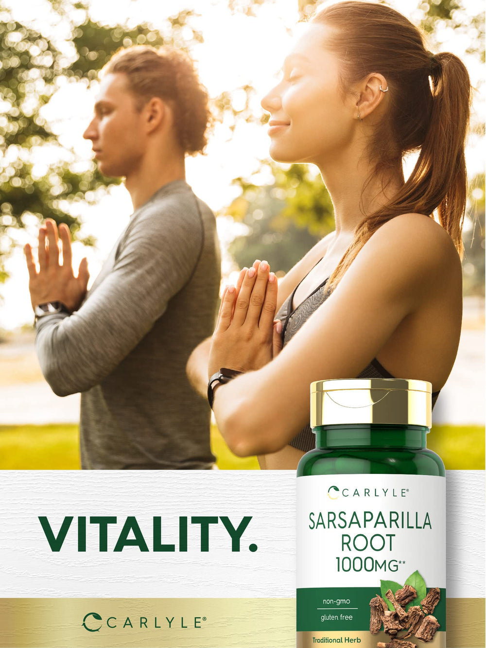 Carlyle nutrition panel highlights premium extract and trusted ingredients.