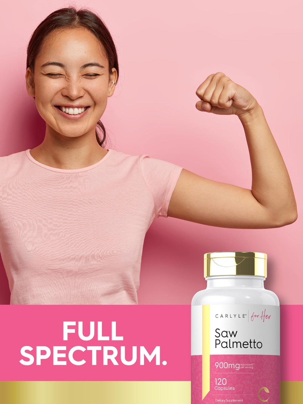 Carlyle Saw Palmetto for Women non-GMO seal reinforcing product integrity