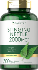 Carlyle Stinging Nettle Leaf Extract bottle and capsules for daily wellness