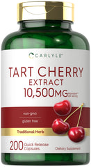 Carlyle Tart Cherry Capsules bottle front for convenient daily use