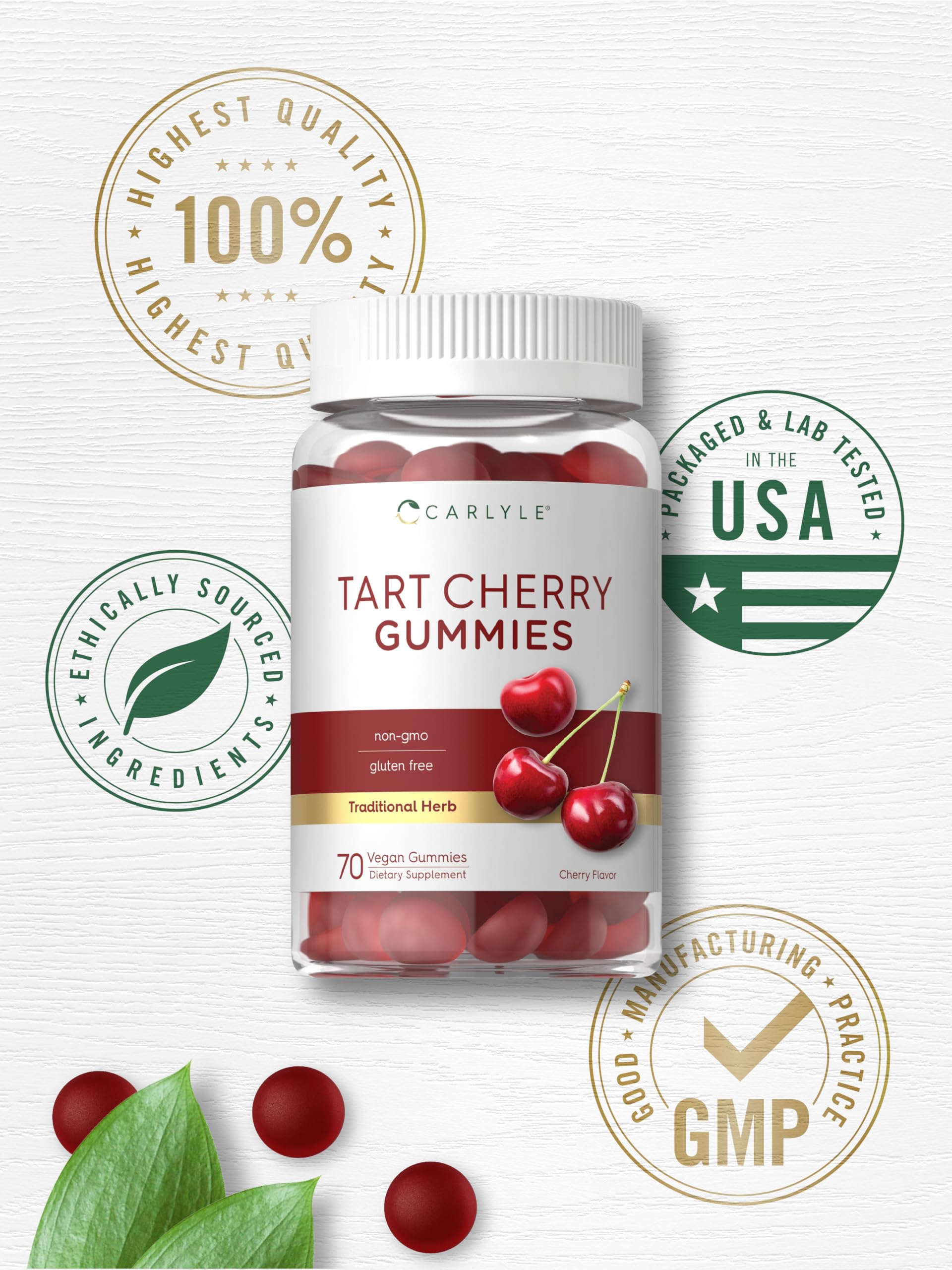 Carlyle Tart Cherry Gummies lab-tested ingredients emphasize trusted quality