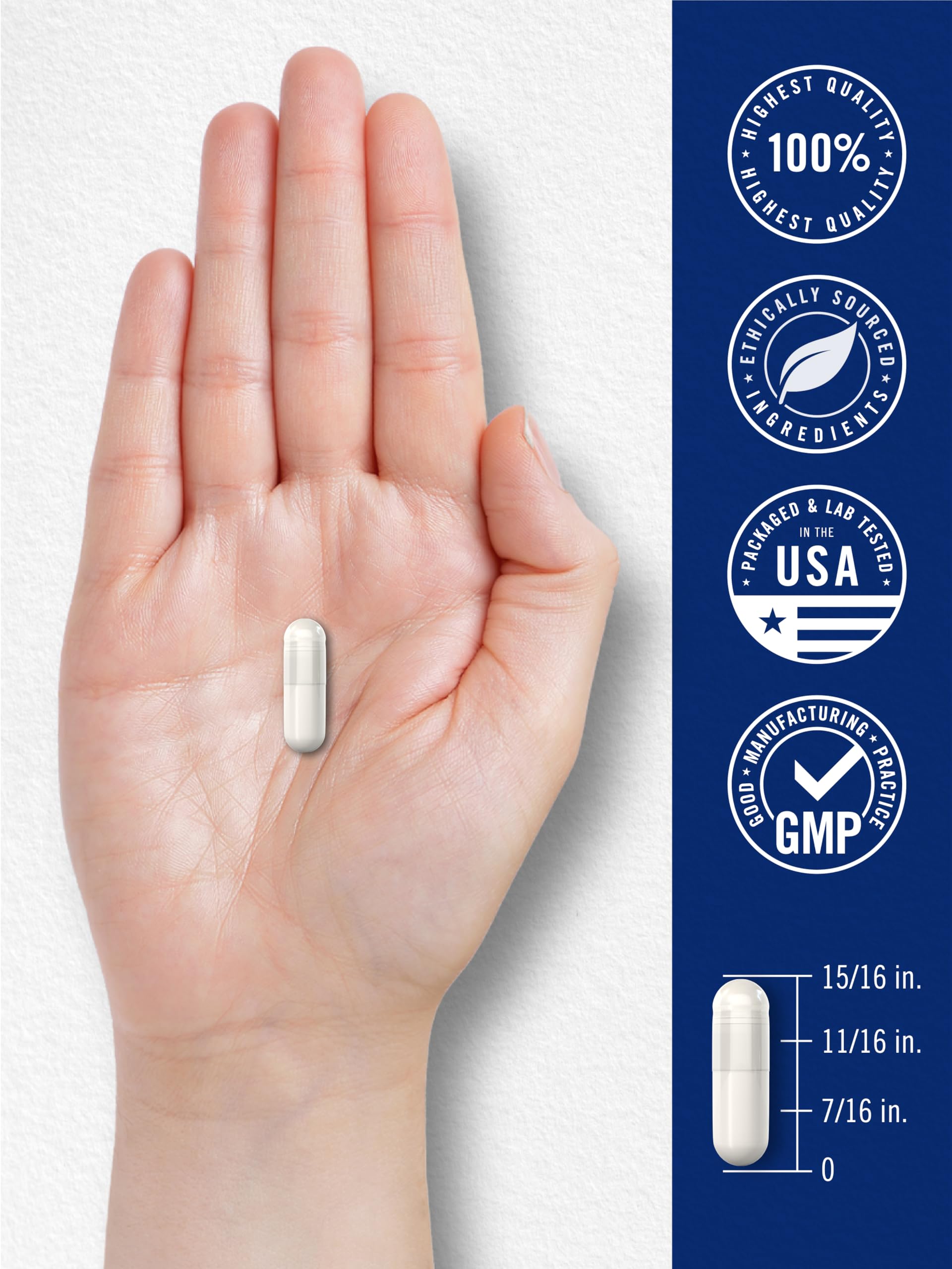 Vegetarian capsules from Carlyle Triple Magnesium Complex highlight gluten-free formulation.