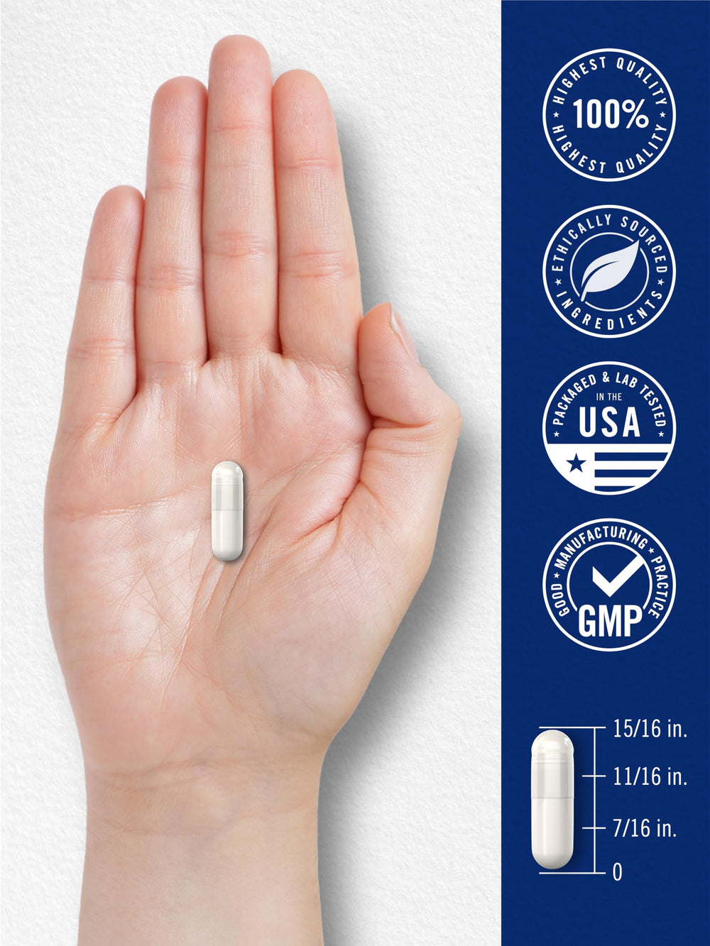 Vegetarian capsules from Carlyle Triple Magnesium Complex highlight gluten-free formulation.