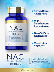 Carlyle vegetarian capsule pack highlights gluten-free and non-GMO features.