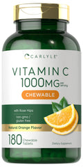 Carlyle Vitamin C Chewables jar for convenient daily vitamin C support