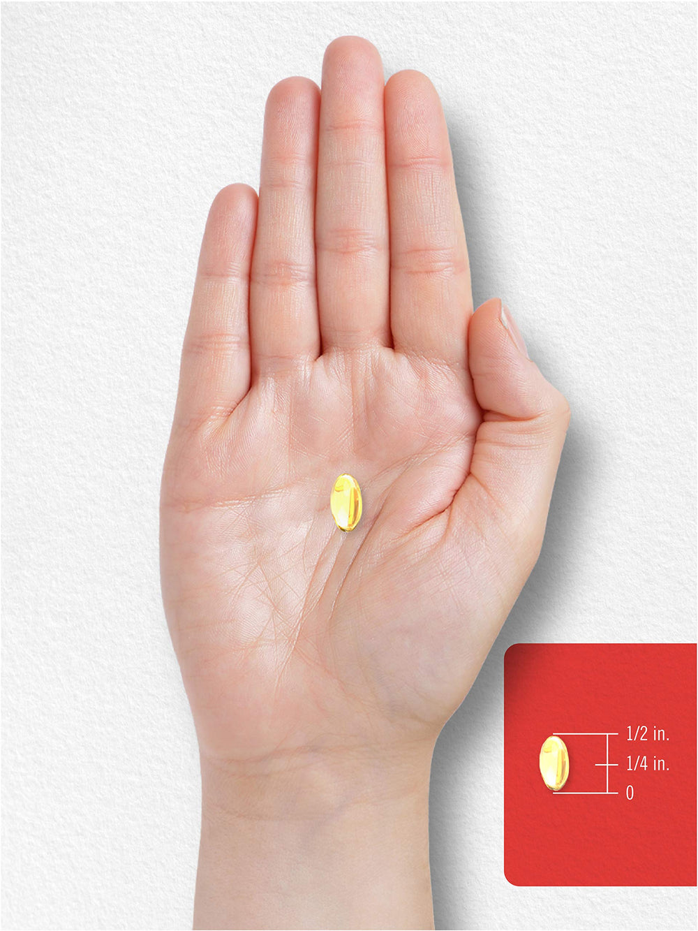 Carlyle Vitamin D3 softgels on countertop ready for use.